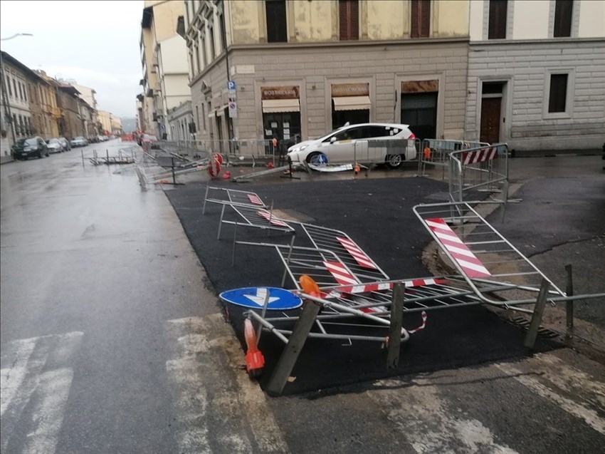 transenne a terra a Firenze