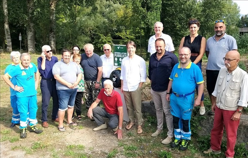 Il gruppo alla ciclabile