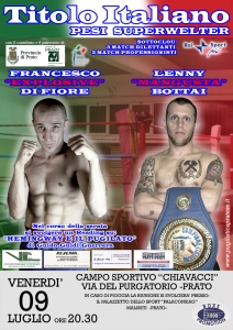 Pugilato: Lenny Bottai difende il titolo italiano superwelter