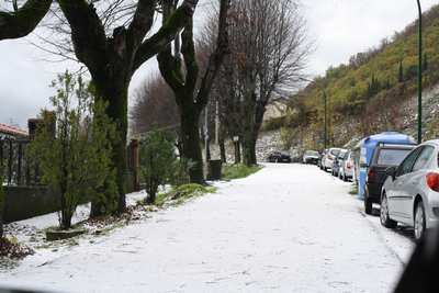 Prima neve? No grandine. Le foto