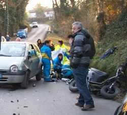 Incidente tra Vicchio e Gattaia. Grave un ragazzo di 16 anni