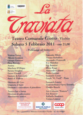 La Traviata in scena al Teatro Giotto di Vicchio