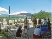 Continua con passione l'attività artistica alla Casa di Giotto
