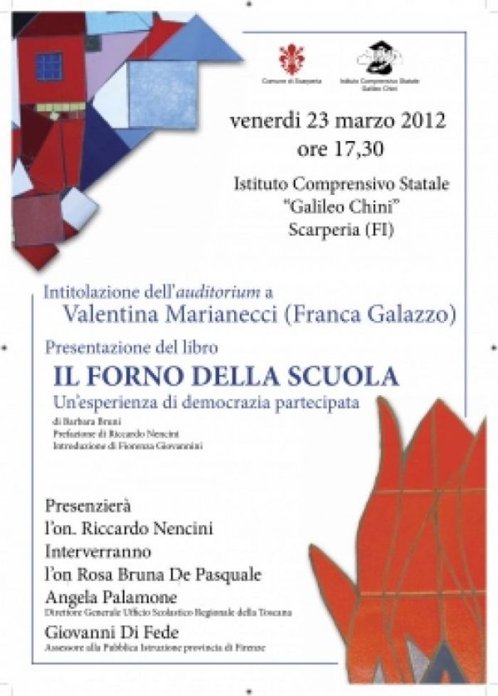 Il Forno della Scuola. Venerdì a Scarperia la presentazione del libro più "caldo" dell'anno...