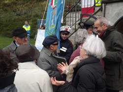 Marradi festeggia il 25 aprile all'Ossario di Crespino. E il professore centenario...