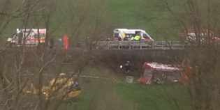 Dicomano. Si ribalta il camion dei pompieri. 5 feriti