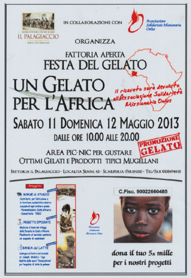 Un gelato per l’Africa. Sabato e domenica 'Festa del gelato'. Info