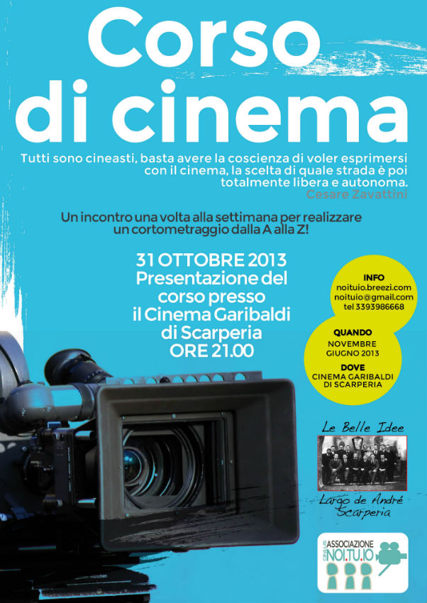 Scarperia. Corso di Cinema al Garibaldi, tutte le info...