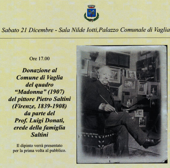 Un dipinto di Pietro Saltini al comune di Vaglia.