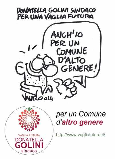 Vaglia. Il vignettista Vauro disegna per un candidato...