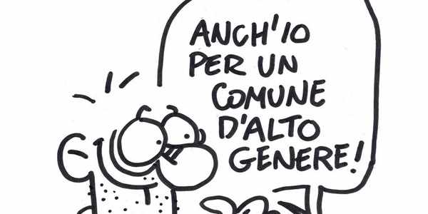 Vaglia. Il vignettista Vauro disegna per un candidato...