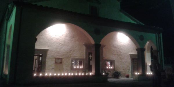 Ronta e fuochi d'artificio alla Madonna dei Tre Fiumi