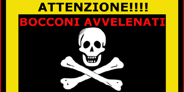 Bocconi avvelenati. I dati del nostro territorio...