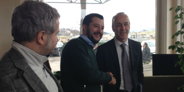 Salvini arriva a Barberino. Nessuna contestazione