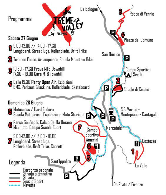 “Xtreme Valley”, sport estremo in Val di Bisenzio. Il programma