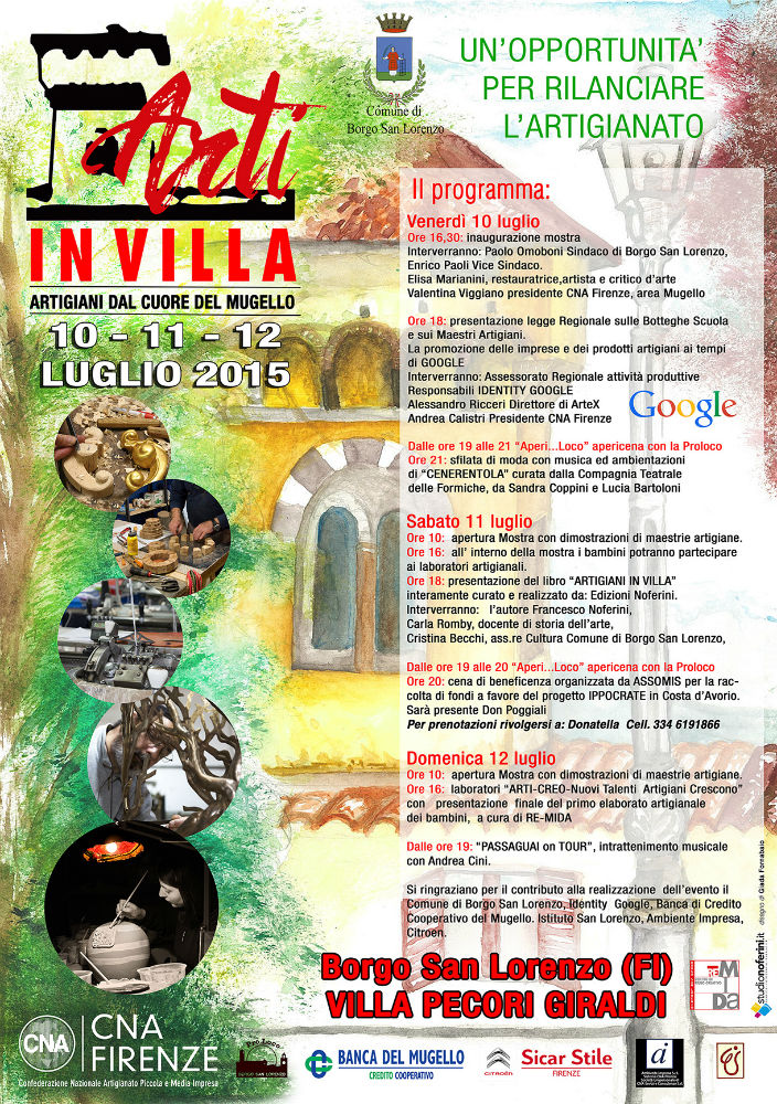 Artigiani in villa. Mostra di arte e mestieri dal cuore del Mugello