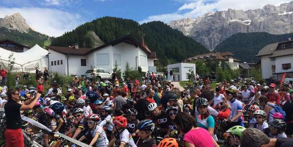 Due piccoli mugellani in Val Gardena per la mini maratona in bici