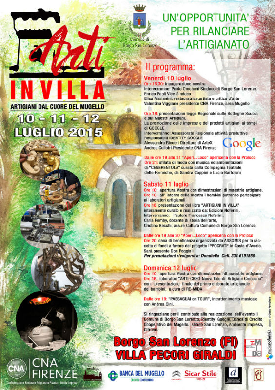 Arte e mestieri a Villa Pecori Giraldi