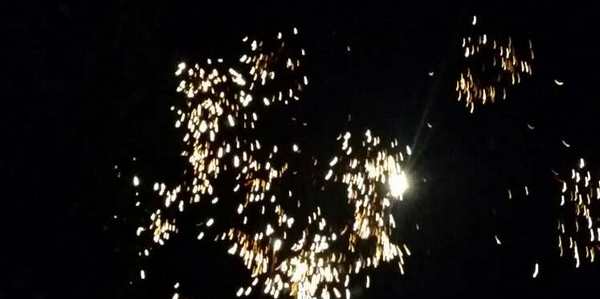 I Fuochi d'artificio a Ronta, al santuario