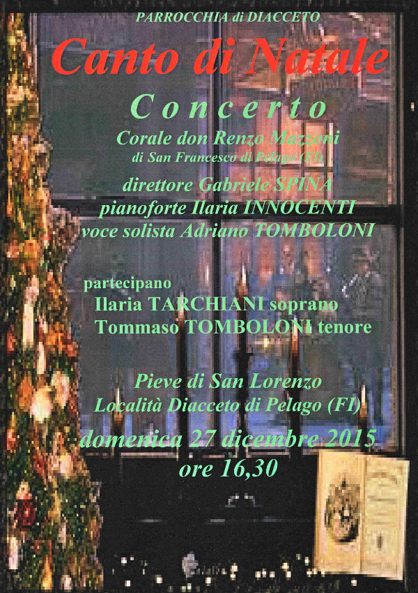 Concerto natalizio nella Pieve di San Lorenzo a Diacceto