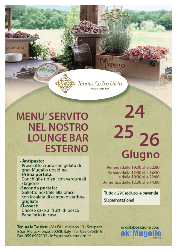Week-end di gusto alla Tenuta Le Tre Virtu