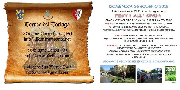 Week-end tradizionale con il “Torlago” e la “Festa all’Onda”