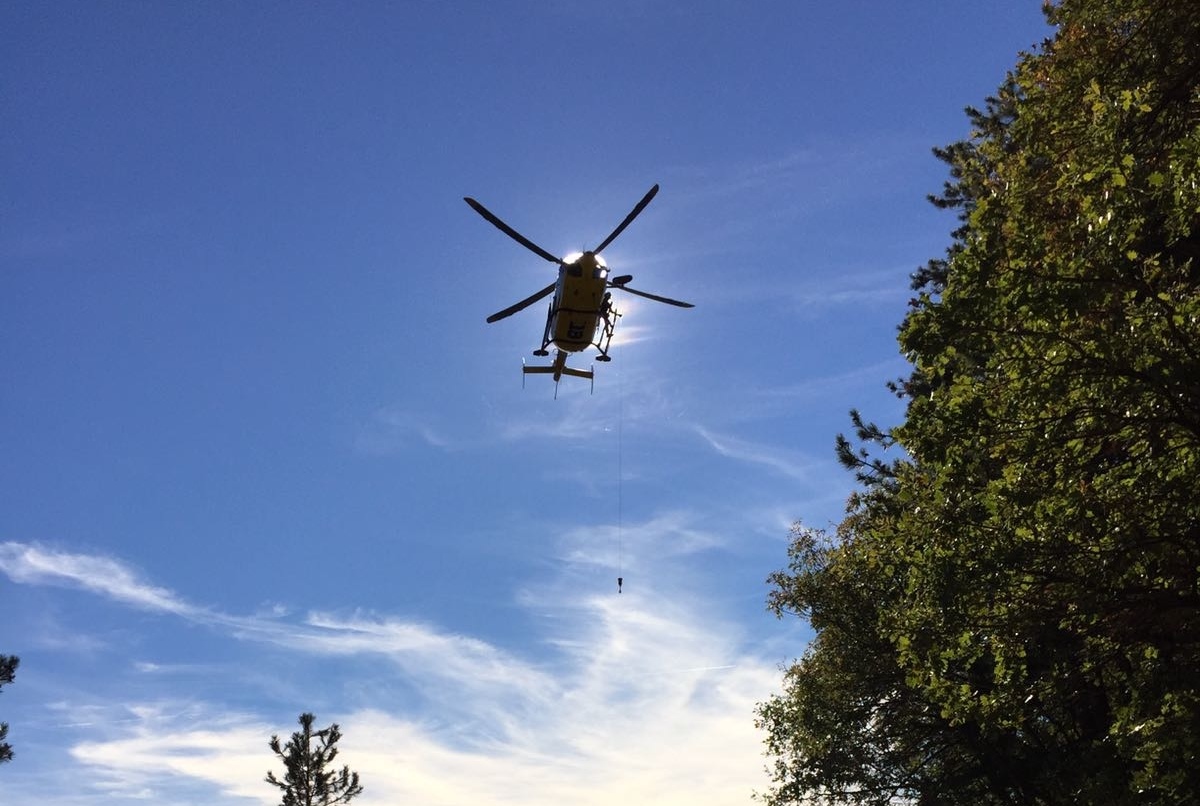 San Godenzo-Castagno. Ragazzina infortunata recuperata dal Pegaso