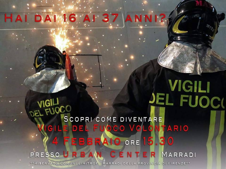 Volontario nei Vigili del Fuoco? Incontro a Marradi sabato 4