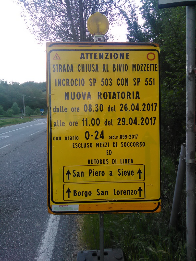 Viabilità. Scatta la chiusura per Le Mozzete. Avete trovato disagi?