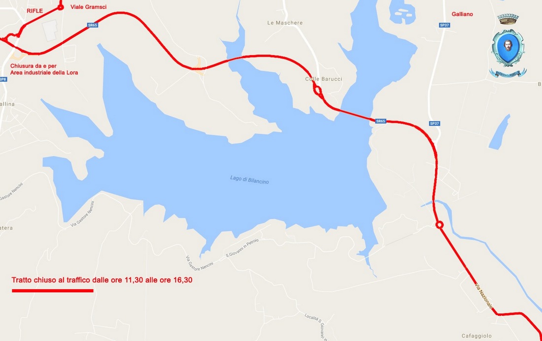 Mappa percorso Giro PANORAMICA