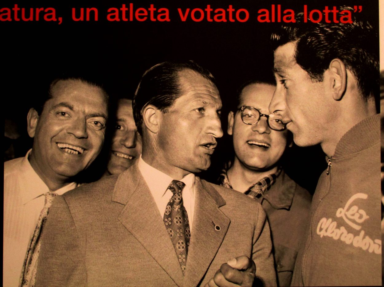 Gastone Nencini in mostra a Firenze in occasione del 100° anniversario del Giro d’Italia