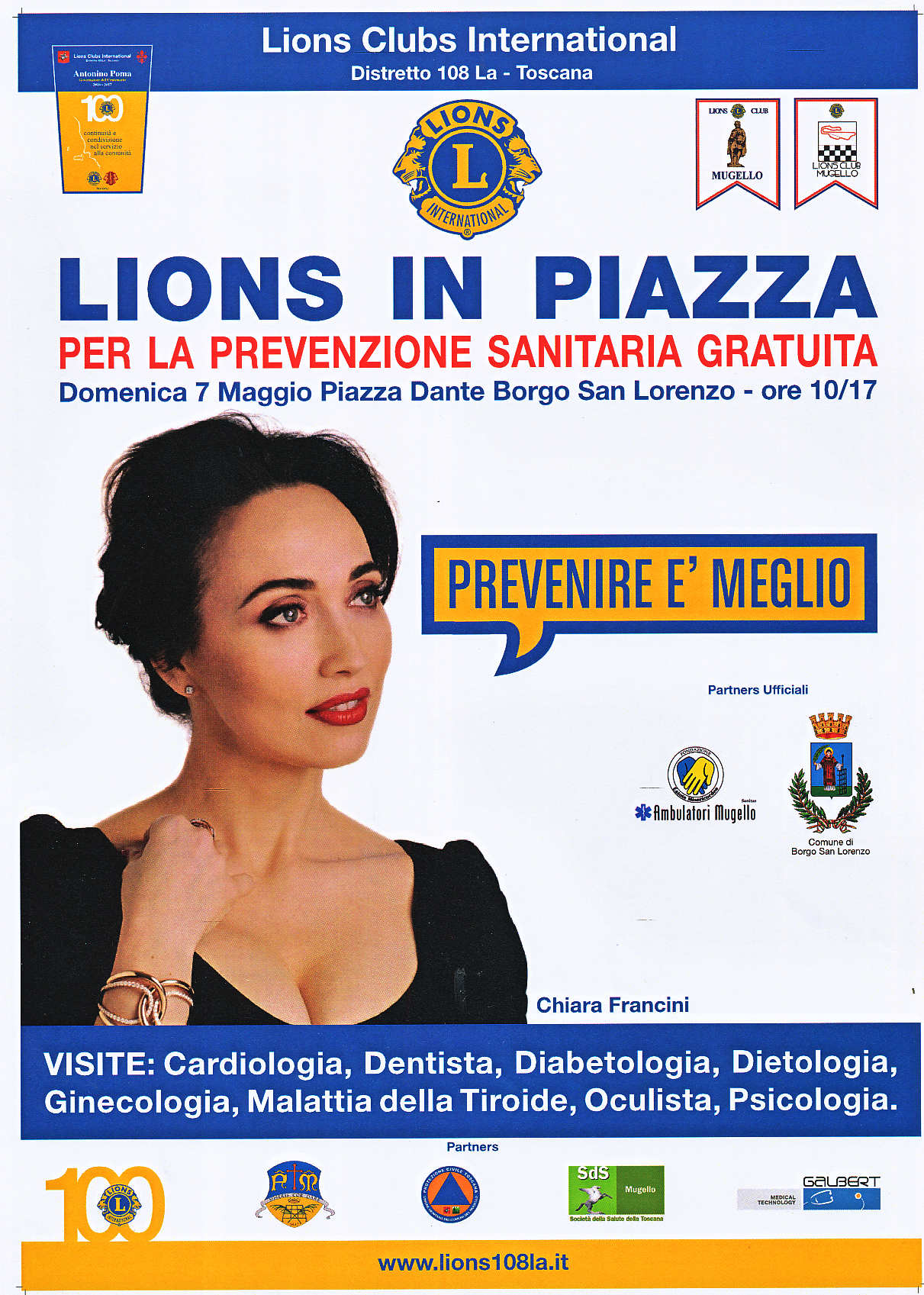Medici in Piazza. Iniziativa a cura del Lions Club Mugello