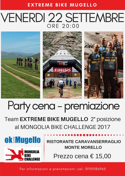 Party cena di premiazione per Extreme Bike Mugello