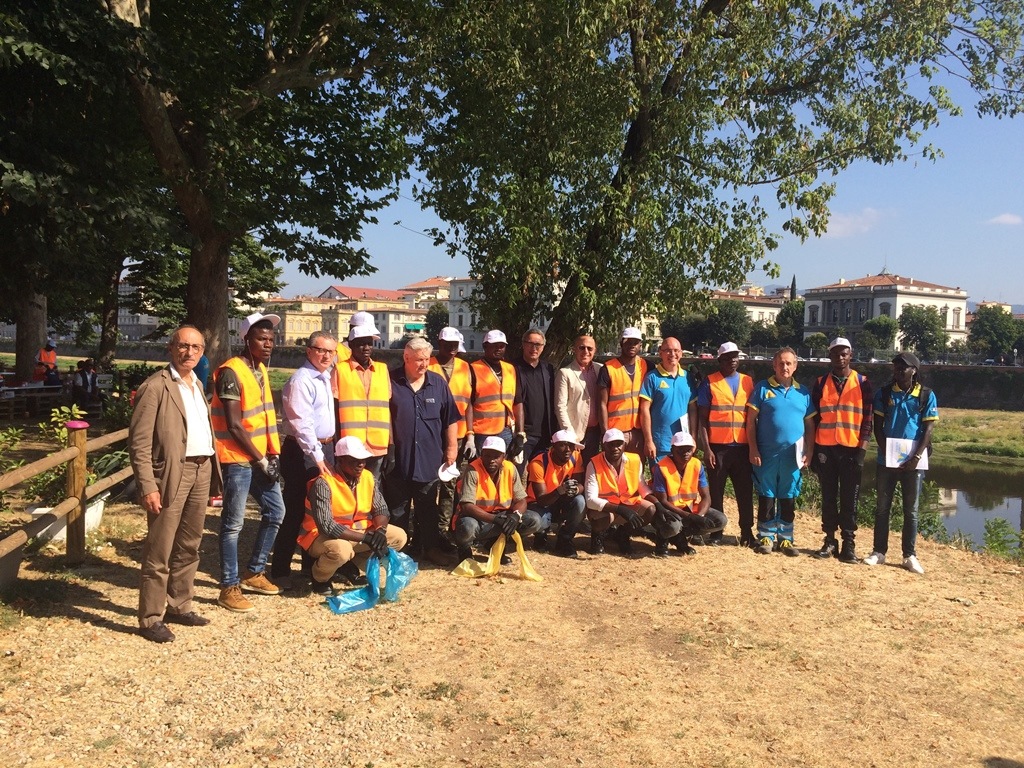 Migranti a pulire la Sieve, domani a Pontassieve