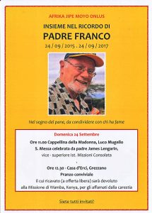 Insieme nel ricordo di Padre Franco Cellana