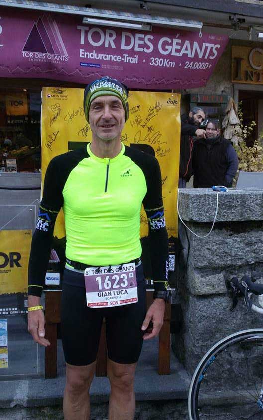 Scarpelli alla Tor Des Geants corre con i colori di Mugello Outdoor