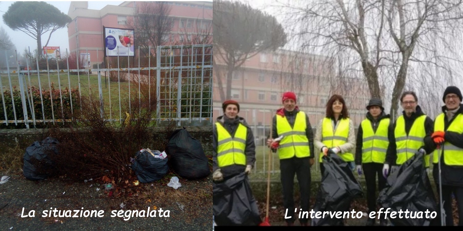 Ospedale. Sporco nel parcheggio? I volontari hanno già pulito...