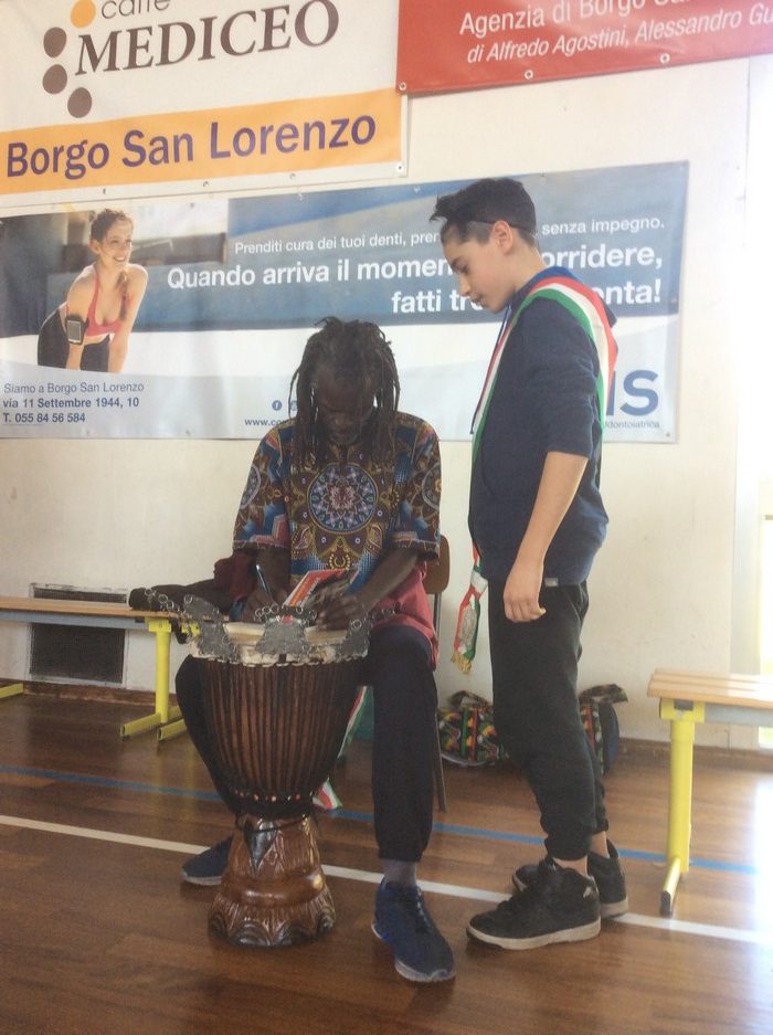 Mohamed Ba alla scuola di Borgo. Cronaca e foto