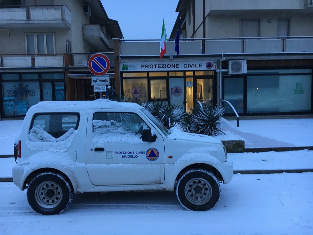 Neve. La Protezione Civile Mugello ringrazia tutti i volontari