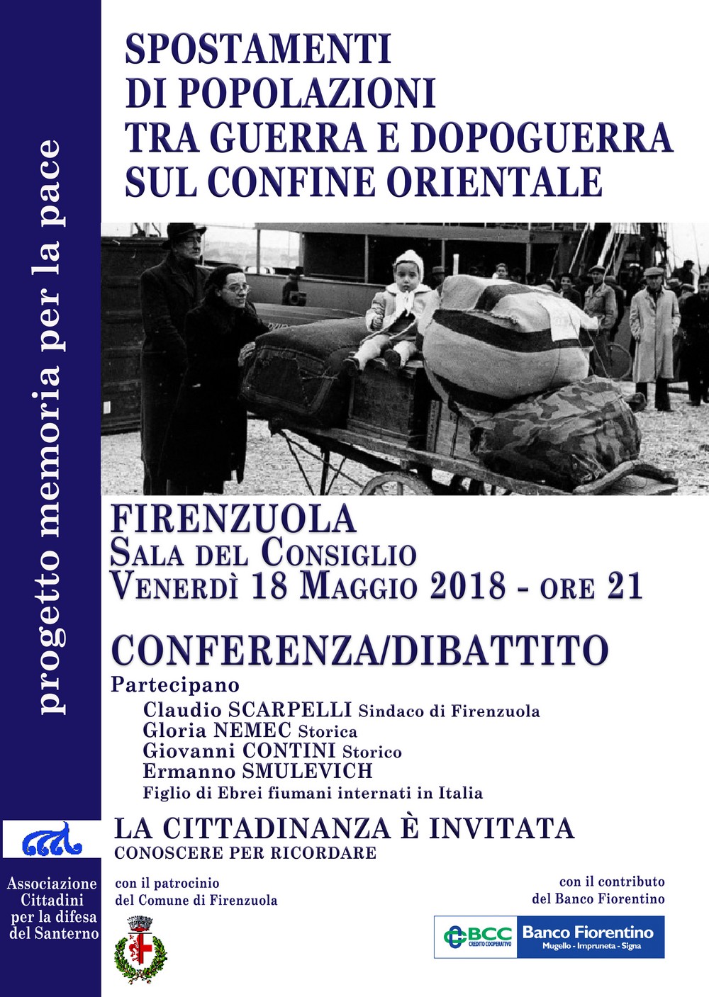 Il Confine Orientale e quella famiglia nascosta a Firenzuola. Una conferenza