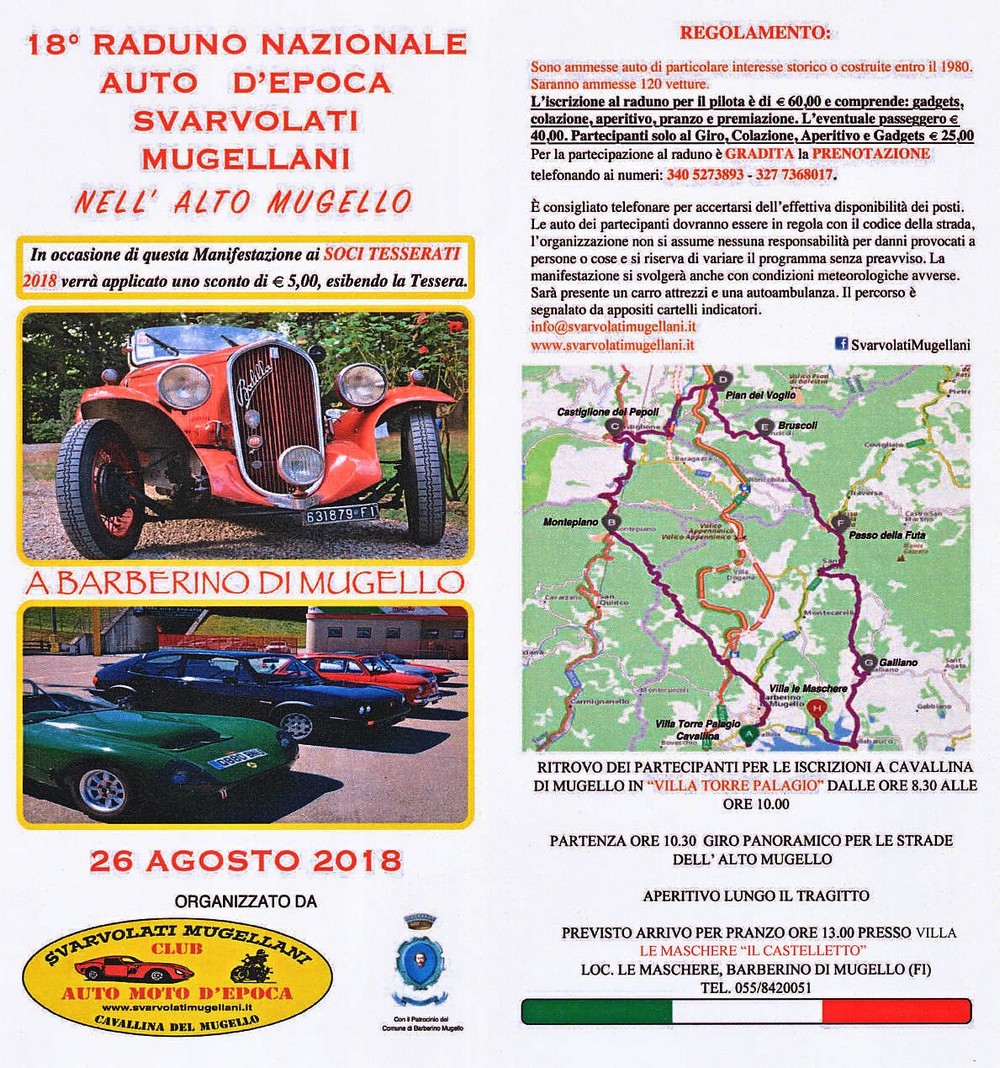 Auto d'epoca. Raduno nazionale a Cavallina