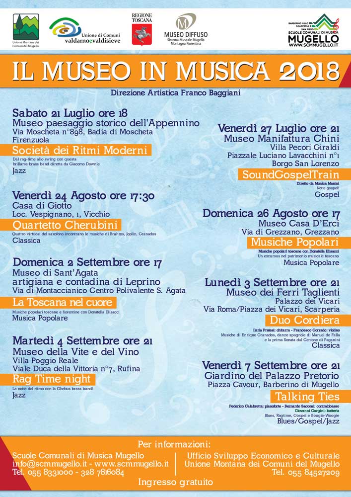 Doppio appuntamento per Il Museo in Musica questo fine settimana