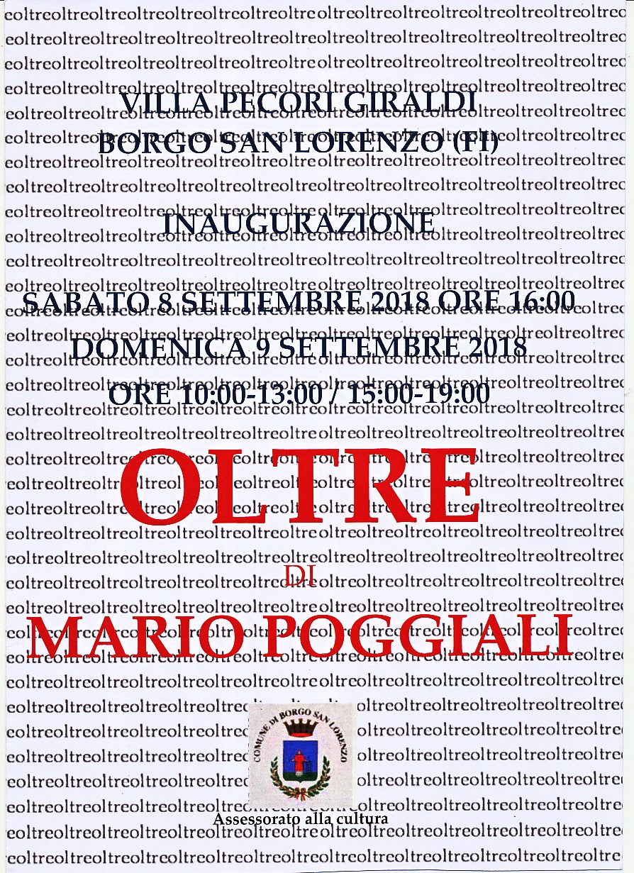 Mario Poggiali a Villa Pecori Giraldi, con Oltre