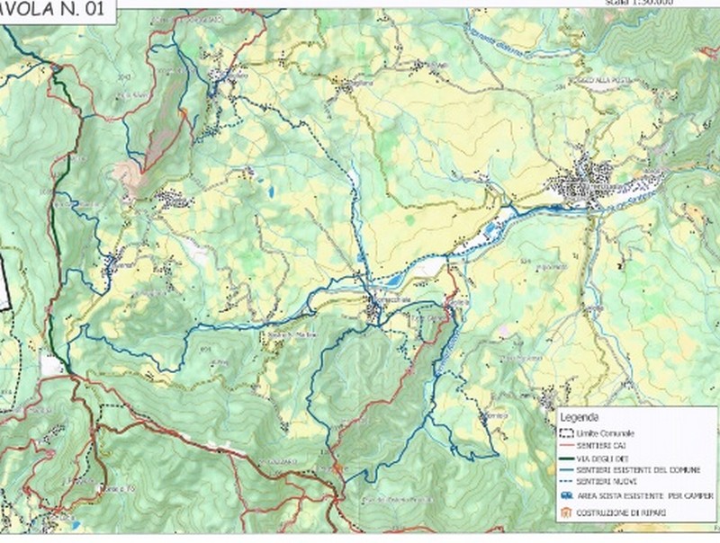 Firenzuola. Nuovo sentiero per collegare la Via degli Dei