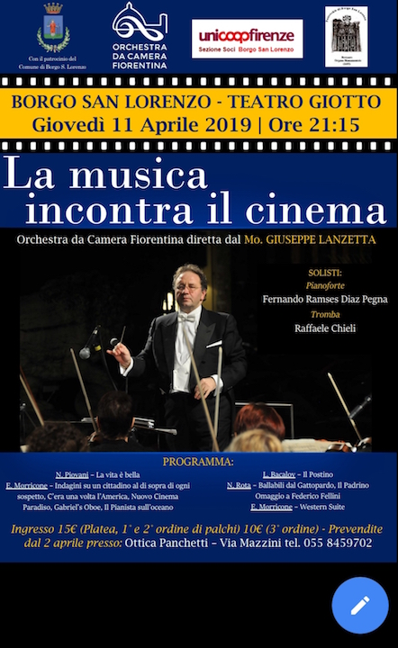 Dopo 40 anni torna al Giotto il Maestro Giuseppe Lanzetta