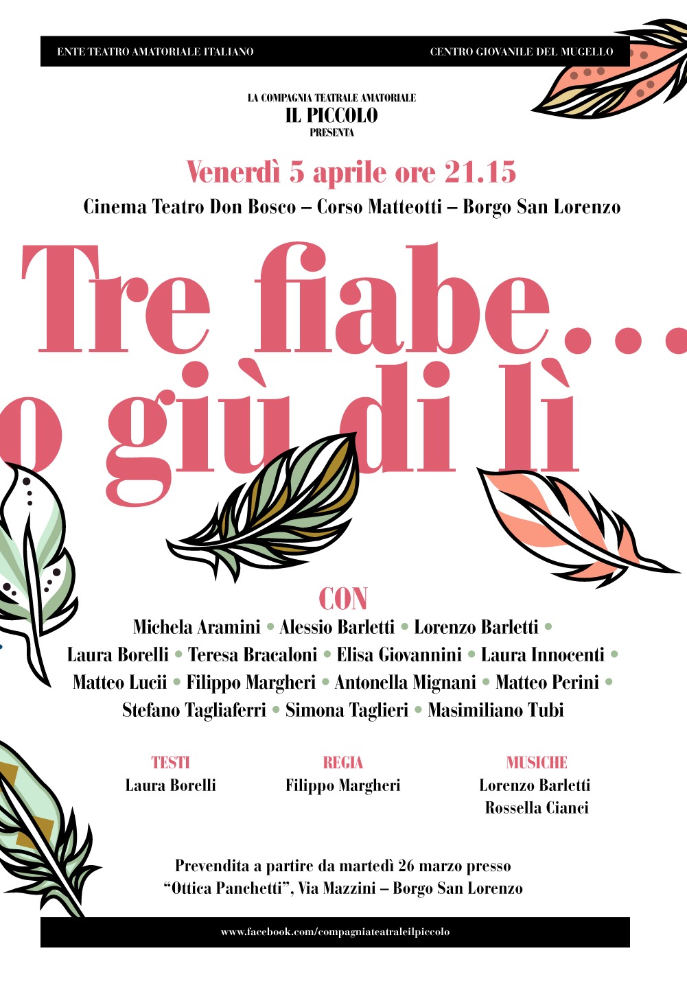 Il Piccolo: la compagnia teatrale torna in scena venerdì 5