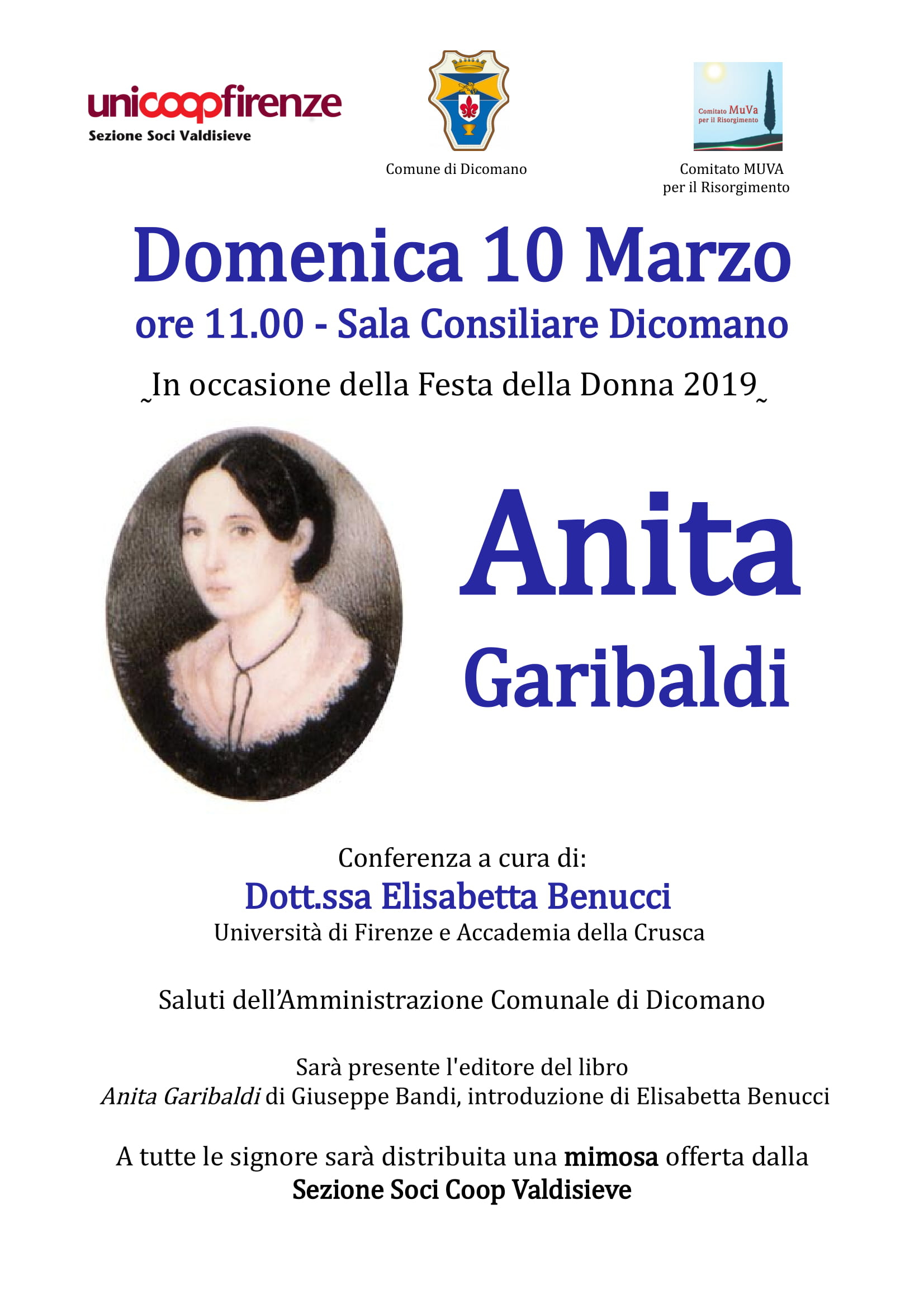 Convegno a Dicomano in ricordo di Anita Garibaldi