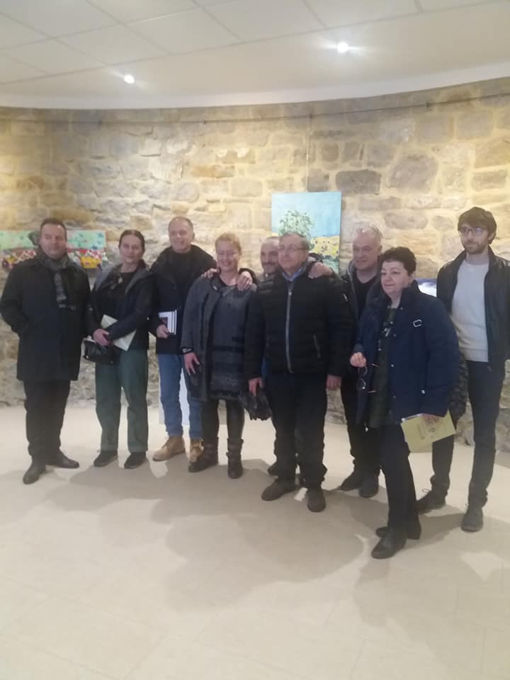 Inaugurazione nella Sala di Loiano con Franco Gradilone, Giovanna Franchi, Alberto Francesca, Davide Ferro, Leonardo Santoli, Ezio Alessio Gensini, Luca Cosmi e Manuela Zucchi 2