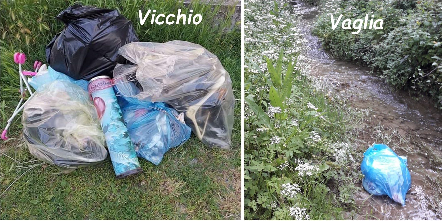 La parola ai lettori. Rifiuti abbandonati a Vicchio e a Vaglia