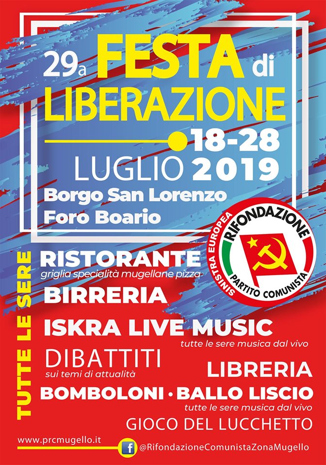 Al via la 29° edizione della Festa di Liberazione a Borgo